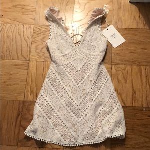 White lace dress